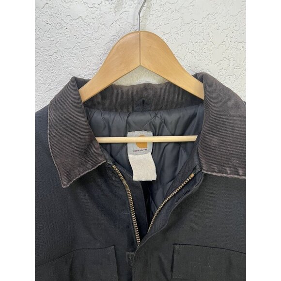 Carhartt Men’s Extremes C55 Black Artic Weight Lining Heavy Coat Jacket XL S - Picture 6 of 16